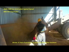 بريكتيك مربع تغذية للطوب صنع مواد خام معالجة الآلات